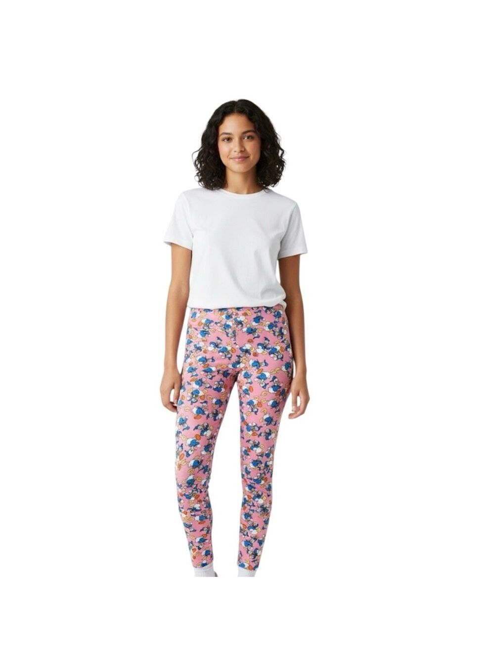 Lularoe Tall & Curvy Disney Donald Duck Pink Leggings Yoga Pants